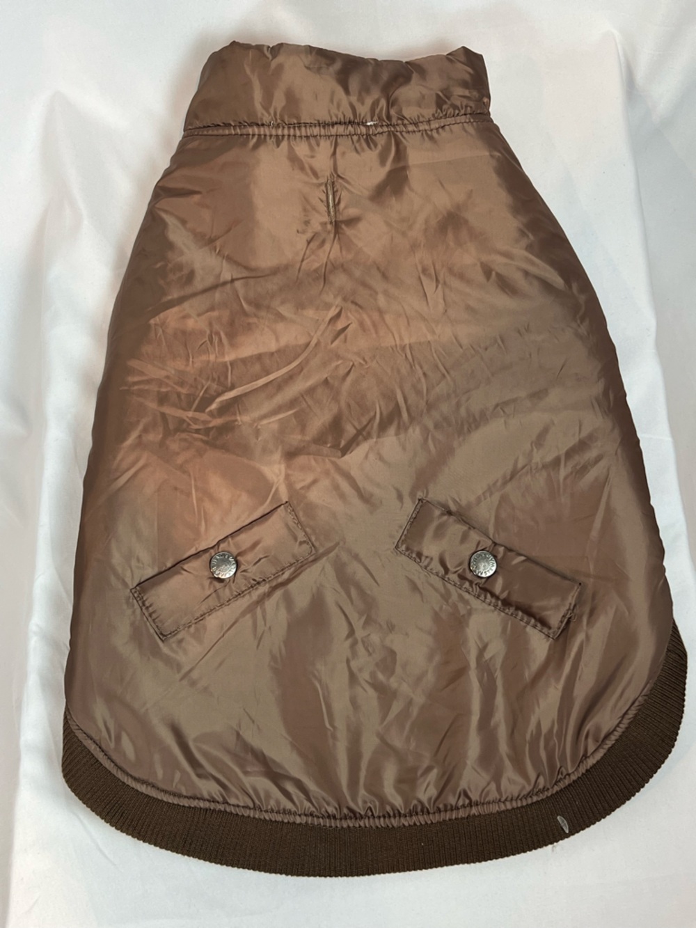 Martha Stewart Pets Beige and Brown Fleece Pet Coat